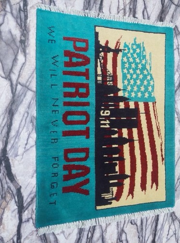 Afghan war rug hand knotted - war,