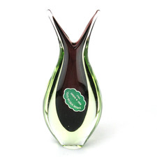 Murano Glass Vase Sommerso