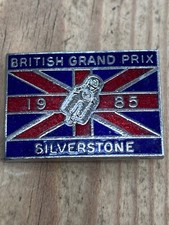 BRITISH MOTORCYCLE GRAND PRIX SILVERSTONE 1985 BADGE FREDDIE SPENCER