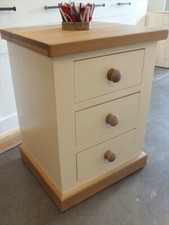 X1 BUCKINGHAM PAINTED BEDSIDE CABINET- BESPOKE SIZES & COLOURS AVAILABLE- IVORY