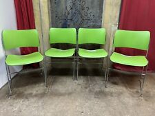 Set Of Four Howe 40/4 Stacking Chairs By David Rowland FREE MANCHESTER DELIVERY