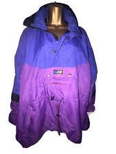 Vintage Sub Zero purple 80's 90's Neon Ski Zipper Jacket Adult LARGE
