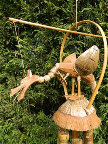 Wooden windchime carving - windchime,