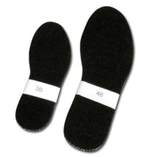 New Felt Insoles Nonslip Men's Ladies Black Shoes Boots Warm Insoles 27-48EU