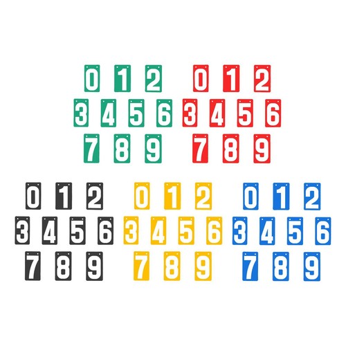 Score keeper flip number cards - number,