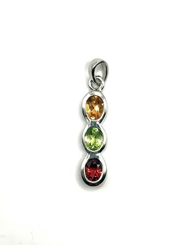 Small sterling silver - sterling, citrine