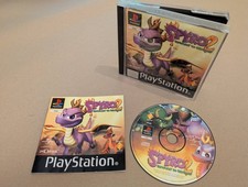 Spyro 2 Gateway to Glimmer PS1 Black Label Complete Manual Disc Case Great Condi