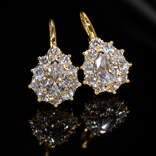 14k white gold - white, moissanite