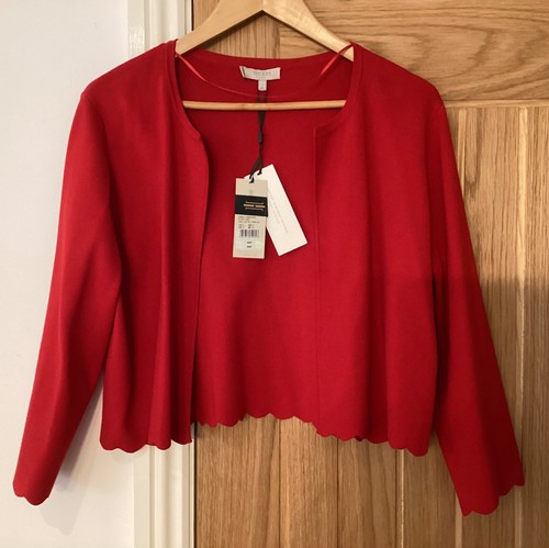 Hobbs poppy red - scalloped, edge