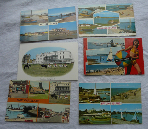 Lot postcards hayling - 6,