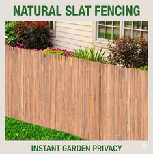 4m Bamboo Slat Fence Screening