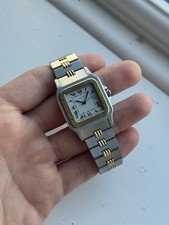 18ct Gold & Steel Cartier Santos Carree 2961 Automatic Watch on  Gordon Bracelet