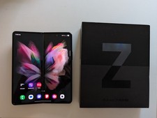 Samsung Galaxy Z Fold3 5G 256GB, Phantom Black, Unlocked, UK - Read Description 