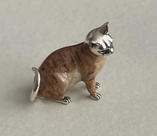 Saturno sterling enamel cat - saturno,