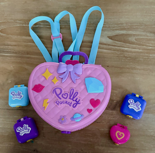 Polly pocket heart backpack - heart, &