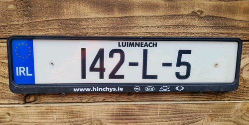 Irish license plate from - plate,