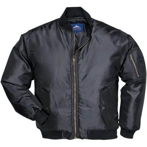 Black ma1 pilot jacket s535 - ma1,