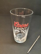 Vintage Coors Light Half Pint Glass; Retro Home Bar