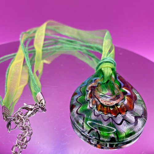 Murano art glass pendant grey - glass,