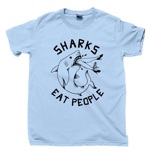 Shark shirt megalodon tooth - shark, t