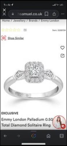 Palladium diamond engagement - ,