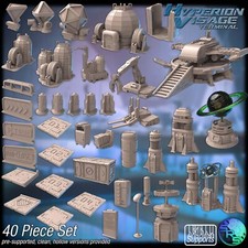 Spaceport Terrain Set – 3D