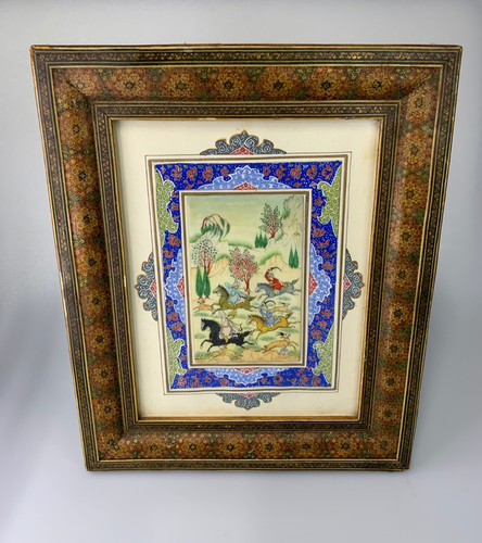 Vintage persian hand painted - persian,