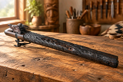 Double drone native flute - drone,
