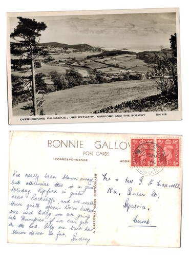 Vintage postcard overlooking - vintage,