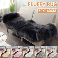 Large Faux Fur Sheepskin Rug