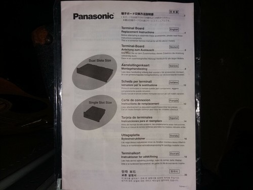 Panasonic terminal board - panasonic,