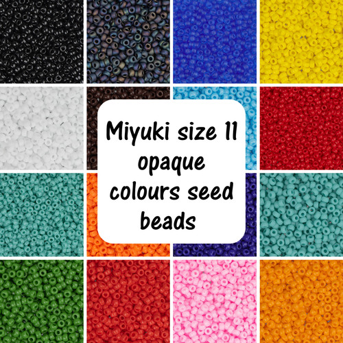 Miyuki size seed beads - 11/0,