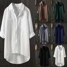 Plus Size Women Cotton Linen T