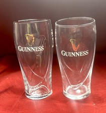 2 Guinness Tulip Pint Glasses