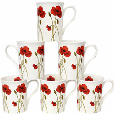 Set fine bone china - of, poppy