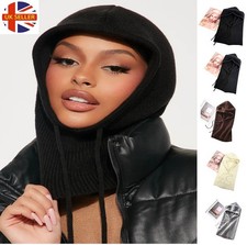 Thermal Knitted Balaclava Scarf Winter Ski Face Neck Warmer Snood Hood Hat Women