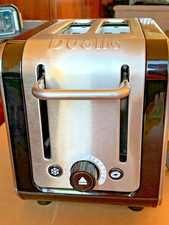 Dualit Architect 2 Slot Black Body Stainless Steel Panel Toaster