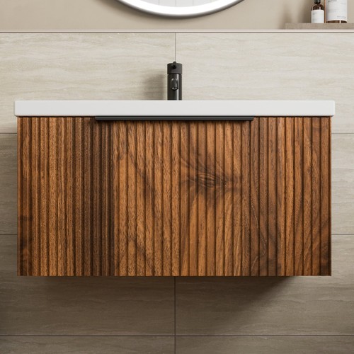 Fluted 800mm bathroom vanity - 800mm,