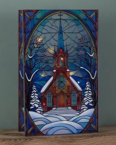 Premier light stained glass - up,