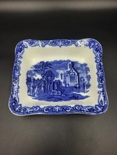 Vintage Blue & White Shredded