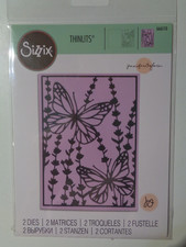 Sizzix Thinlits Botanical Card Front ~ Craft Die Set
