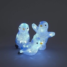Set of 3 Acrylic Penguins
