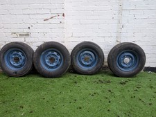 4x Rice Horse Trailer Wheels