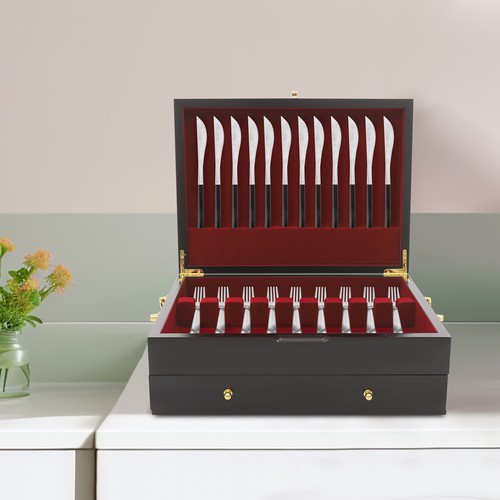 Wooden silverware chest - wooden,