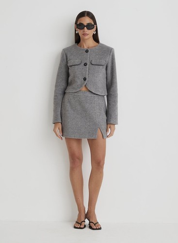 4th reckless mable - grey, wool