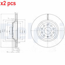 X2 PCS L&R SIDES BG3975 BRAKE