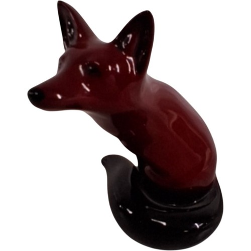 Royal doulton flambe fox - flambe,