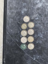 9 x Pre 1947 50% Silver