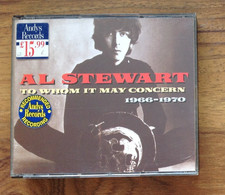 Al Stewart To Whom it May Concern 1966-70 Double CD Fat Box with Booklet.