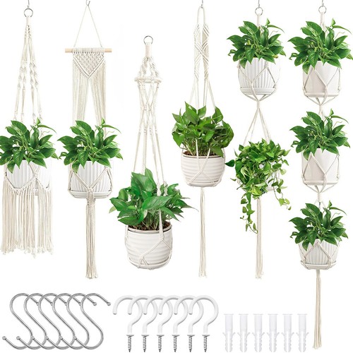 Macrame plant hanger - macrame,